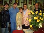 Friends who presented me with 38 yellow roses in honor of my 38th anniversary as an Opry member