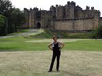 At another one of the castles we had the pleasure of visiting, Alnwick Castle